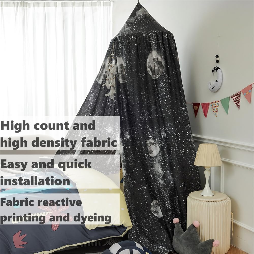 MOUSTIQUAIRE DE LIT,Rose--Rideau De Lit Rond En Dentelle Pour Lit'insecte, Rideau De Dôme En