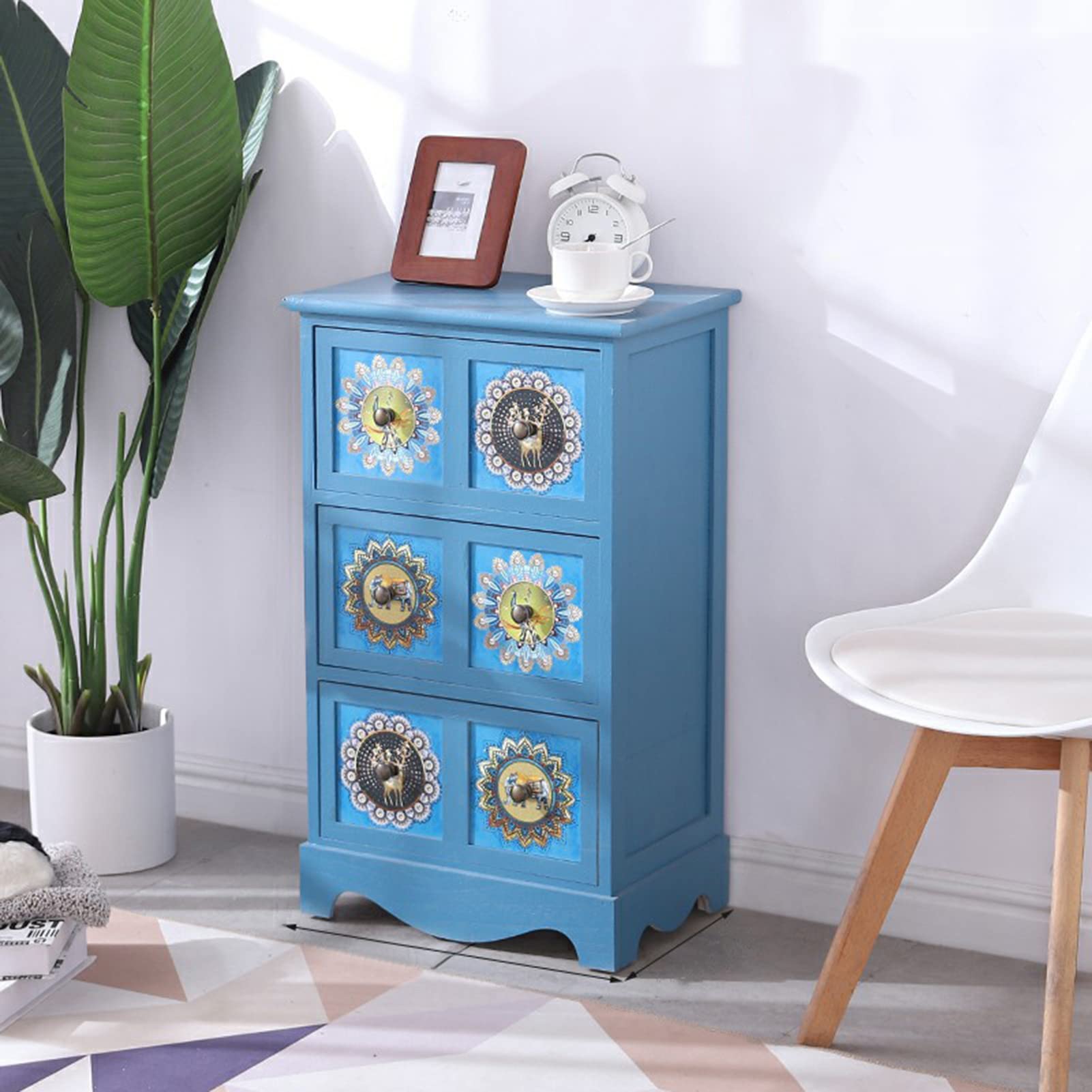 ベッドサイドキャビネット　アメリカ製　3段引き出し　ミニチェスト　ビンテージ家具 ベッドサイドキャビネット アメリカ製 3段引き出し ミニチェスト