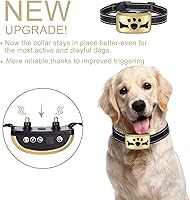 Vista 7 de Collar antiladridos para perro, 7 niveles ajustables de sensibilidad e intensidad, doble modo antiladridos recargable, impermeable, reflectante, sin