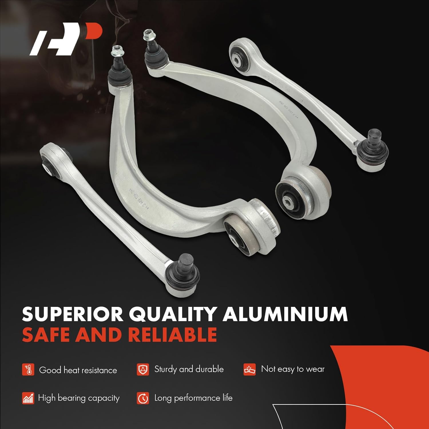 A-Premium Set of 10, Front Upper Lower Control Arm, Stabilizer Bar Link, Compatible with Audi A8 Quattro 2011-2018, S8 2013-2018