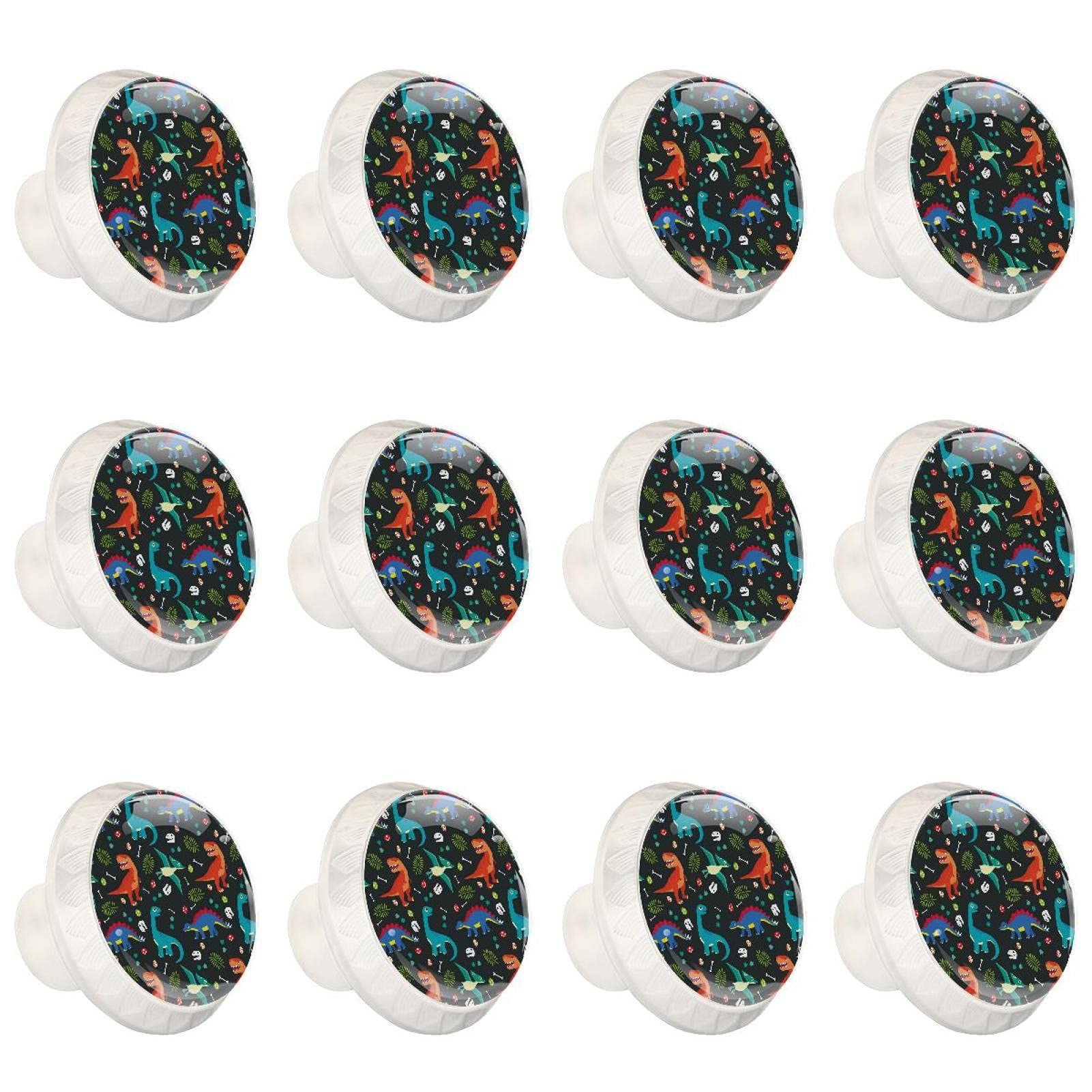Boutons de cuisine os de dinosaure en céramique durable pour meuble chic x12