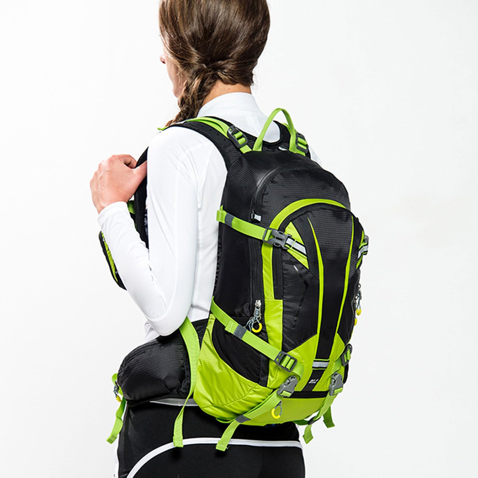 Grande capacità zaino sport palestra borsa doppia spalla con tracolla regolabile palestra borsone pieghevole viaggio ciclismo