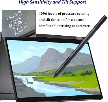 Active Pen PN557W Dell Active Pen PN557W Dell 2-in-1s for Insipron 7435 Stylus, Latitude 5289 5300 7210 9410 5290, XPS 15 9570/9575 Pen