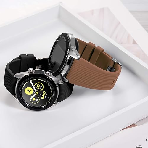 Miniatura 3 de Paquete de 2 correas Lerobo compatibles con Samsung Watch Band de 1.65 pulgadas, Galaxy Watch 3 Band de 1.77 pulgadas, Gear S3 FrontierClassic Watch