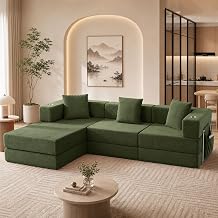 Modular Sectional Sofa, 108" L-Shaped Couch with Deep Seat