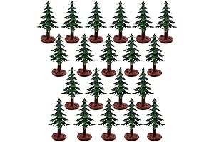 20 PCS Christmas Tree Cake Topper Evergreen Trees