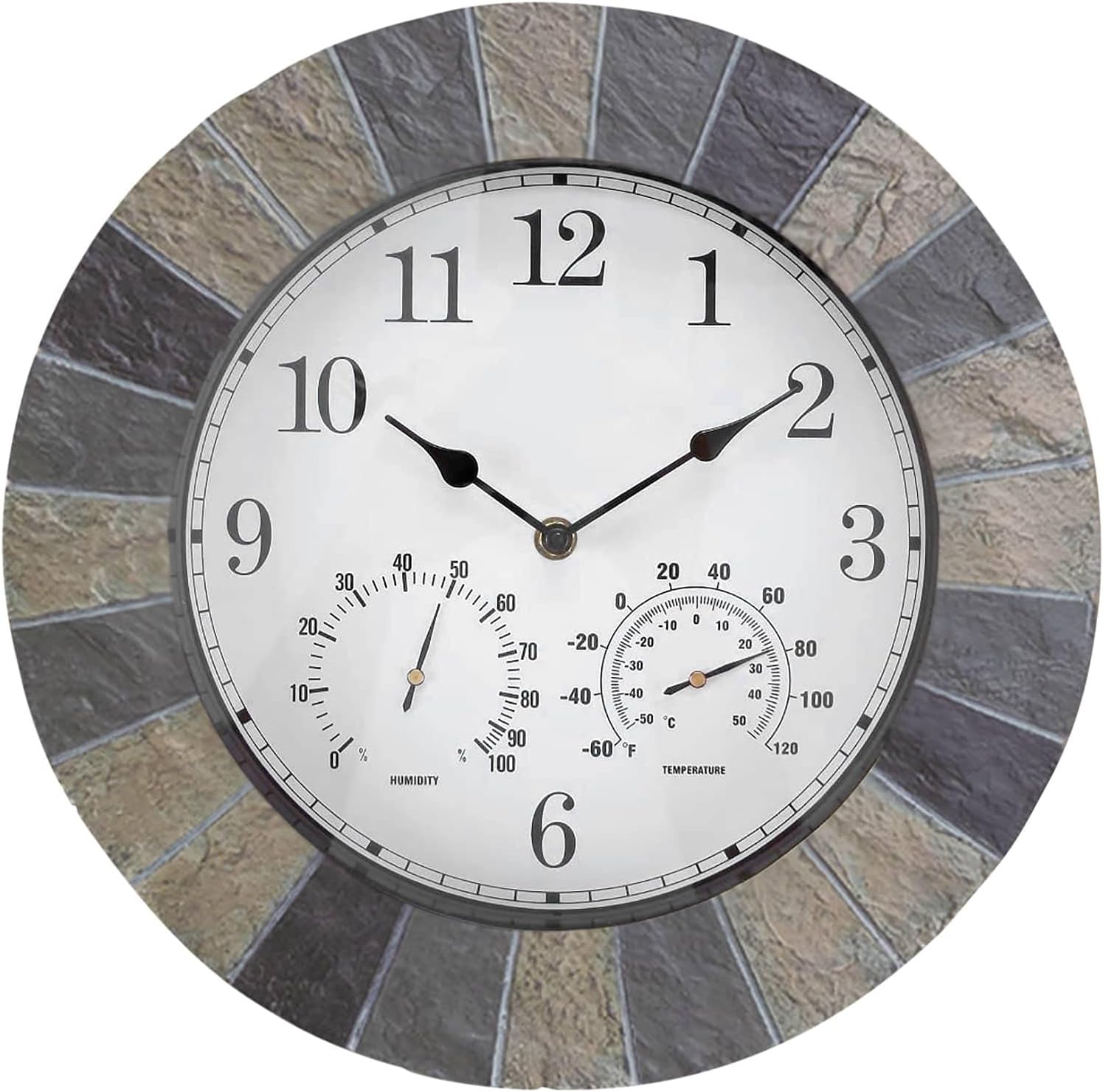 14Inch FauxSlate Clock Resin Clock, Home Hanging Wall