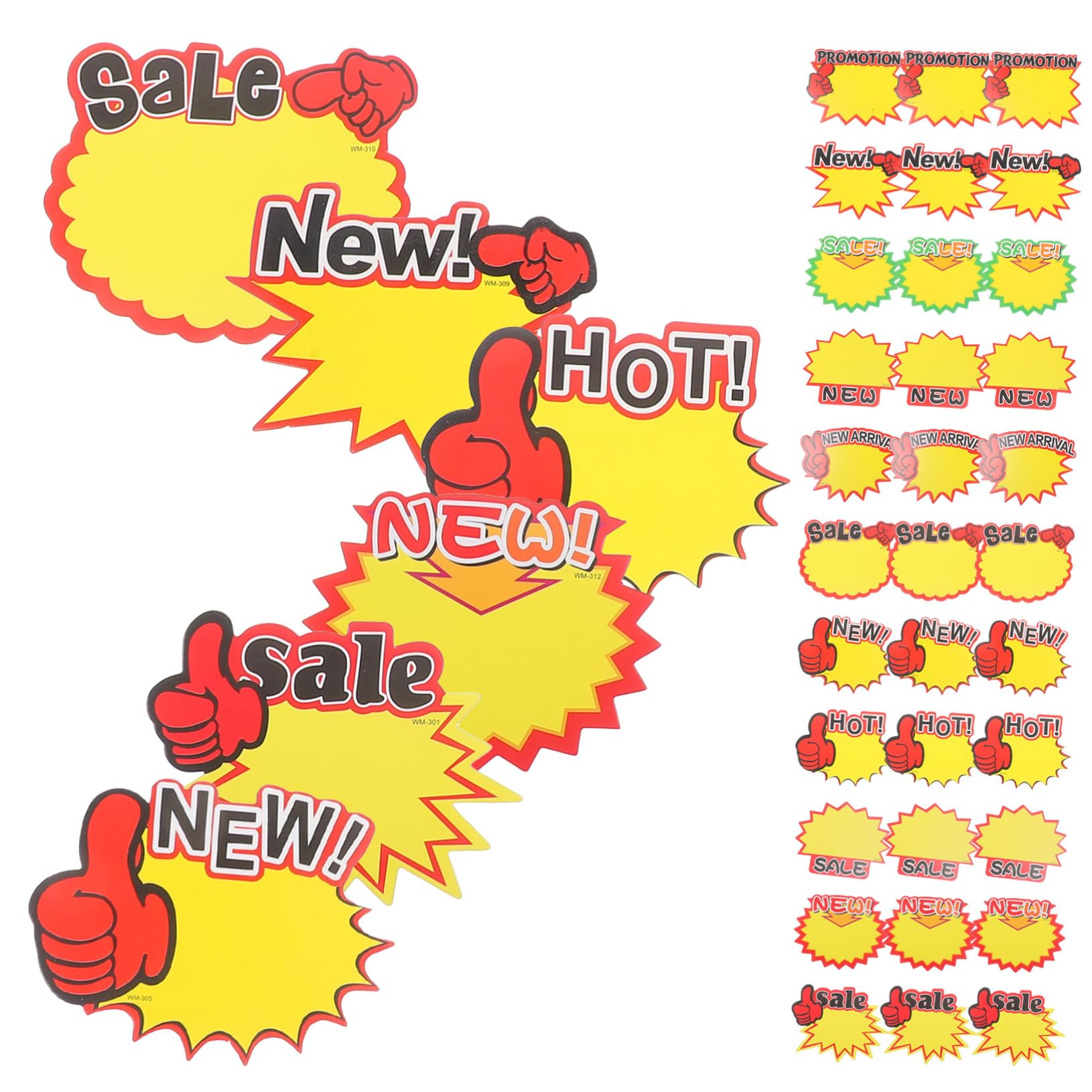 PRETYZOOM 3 Set Etichette Cartellini Per Supermercati E Negozi Al Dettaglio Per Esposizione Prezzi E Informazioni Prodotto Facili Pratiche Per Uso 600 Pezzi*3
