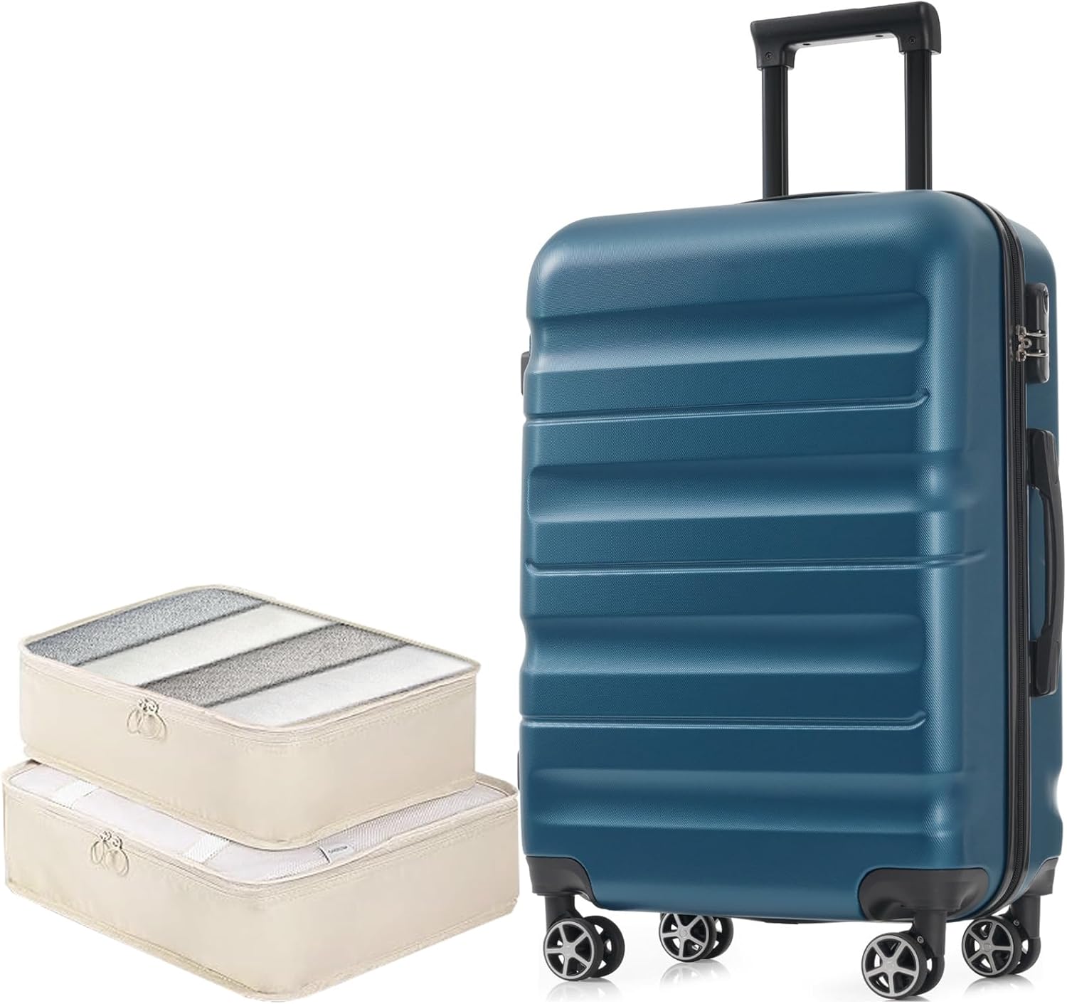 Merax 24 Inch Luggage Set Hardshell ABS Medium Suitcase with