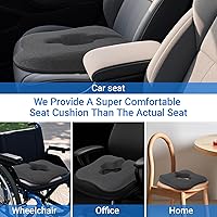 Vista 6 de Bed Sore Cushion for buff & Wheelchair Cushion for Bedsores Prevention - Pain Relief for the Bedridden and Elderly- hemorrhoids treatment, Sciatica