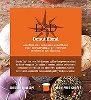 Vista 5 de Day To Day Coffee Donut Blend Medium Roast Coffee Pods, 200 Count Bulk Pack, Compatible with Keurig K-Cup Brewers, Tastes Like Your Local Bakery