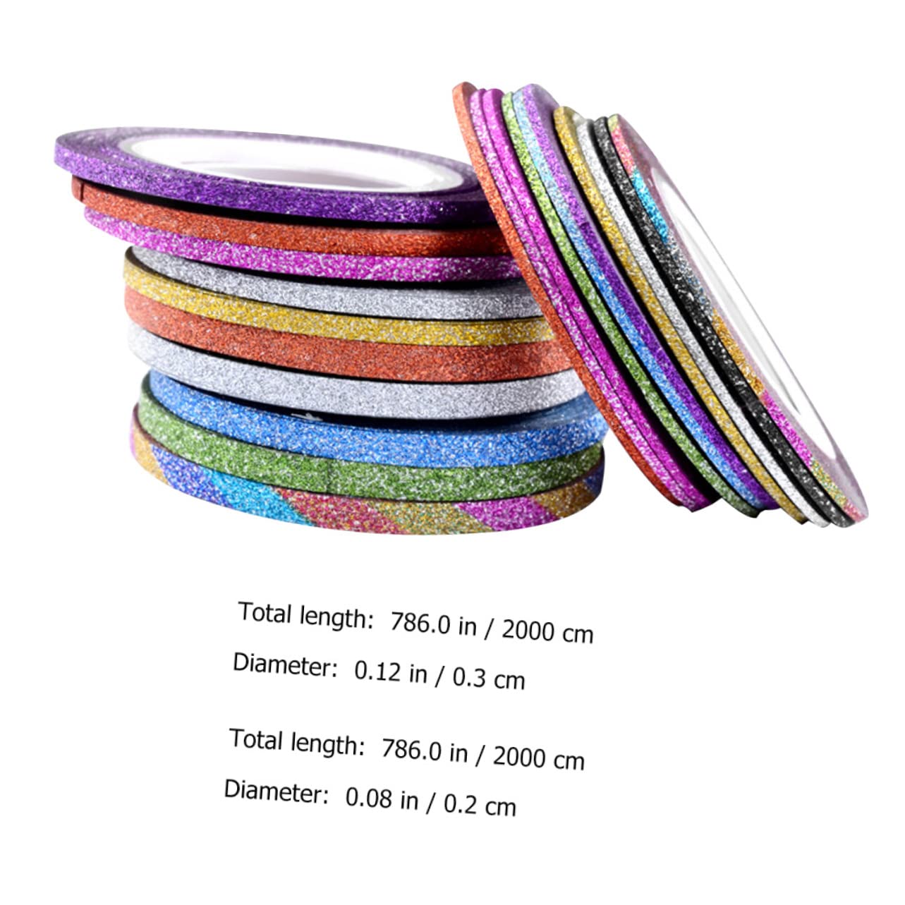 Beavorty 150piezas Cinta De Nail Art Striping Tape Para Decoración De Uñas Para Mujeres y