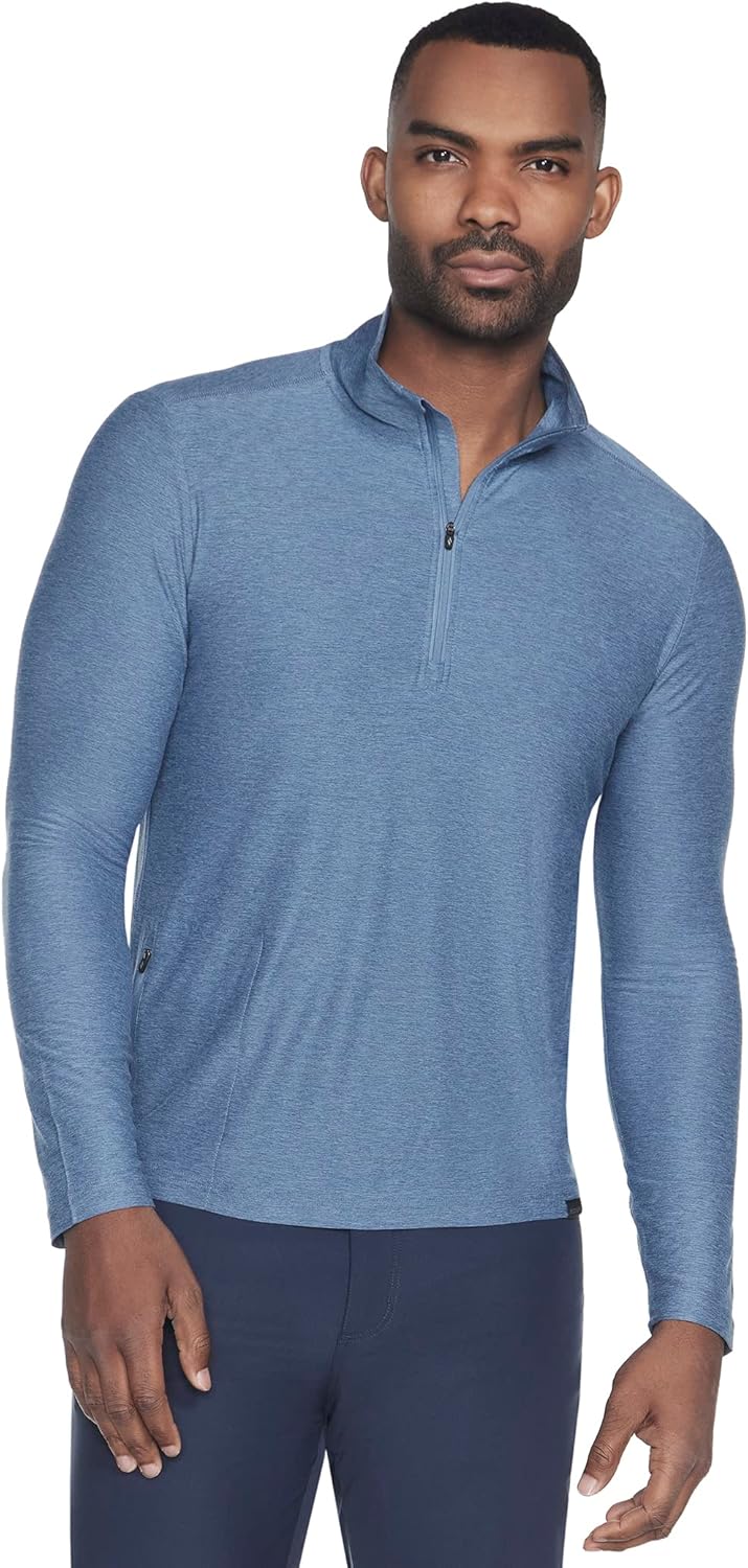 Skechers Men's Go Dri All Day Quarter Zip Long Sleeve Shirt