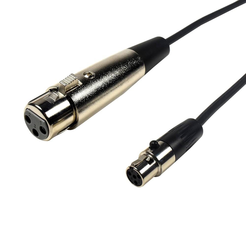 Amazon.com: HQRP 4-Pin Mini Connector (TA4F) to XLR(F