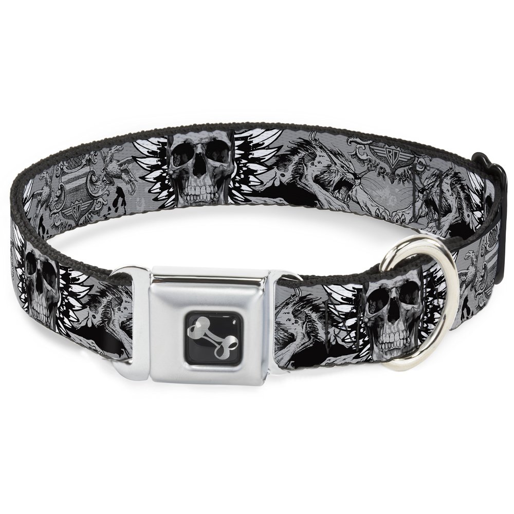 Collier de chien collier de sécurité en nylon Buckle Down DC-W30268-WS imprimé loups-garous