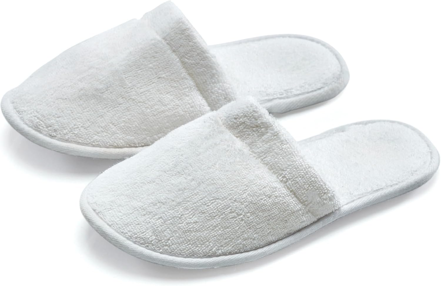 ESKYMODE Womens Cotton Bath Slippers, Terry Cloth Spa Slippers for Women