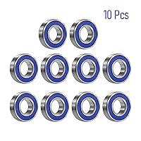 Vista 3 de MR106-2RS 10 UNIDADES de Rodamiento de Bolas de Ranura Profunda 6×10×3mm Rodamiento de Goma Azul Sellado Doble Acero Cromo P0 Z2 para Impresora