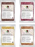 Beterraba Uva Gengibre Guaraná em pó 100g Pré Treino Natural