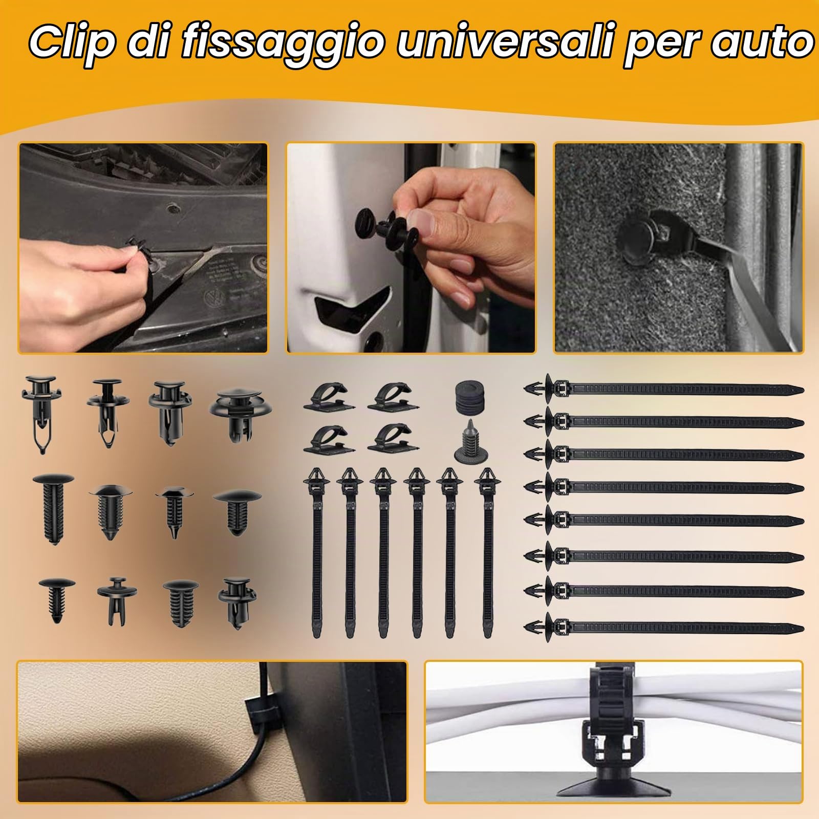 268 Pezzi Kit Smontaggio Pannelli Auto, Strumento di Rimozione Auto Kit Leve per Plastiche Cruscotto e Audio, Set di Attrezzi per la rimozione delle Finiture dell’Auto per Pannello Radio Cruscotto