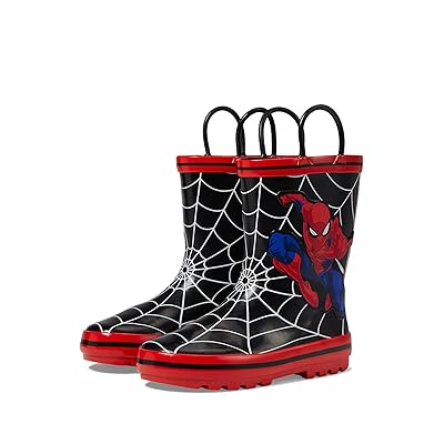 Josmo Spiderman Rain Boots (Toddler/Little Kid) Boys Shoes Black