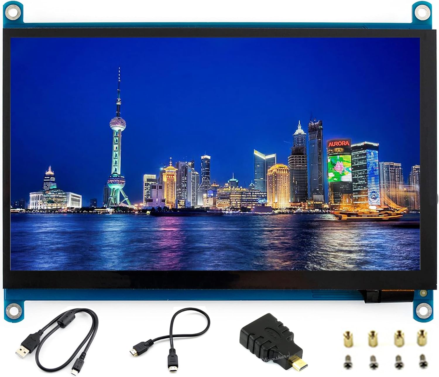 7inch HDMI LCD 1024x600 IPS Capacitive Touch Screen,HDMI/VGA Display Interface Support All Version Raspberry Pi 4B/3B+/3B/2B/Zero/Zero W/Zero WH,Jetson Nano BB Black Banana Pi Windows 10/8.1/8/7