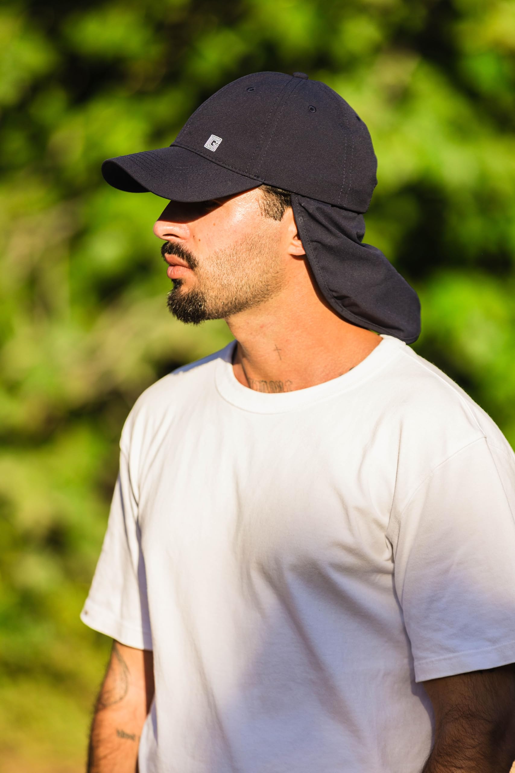G-HEAT - Casquette Saharienne Anti-UV avec Protection UPF50+ | Rafraîchissement Instantané | Légère, Respirante | Protège-Nuque Amovible | Idéale pour Loisirs, Randonnée, été, Coups de Soleil