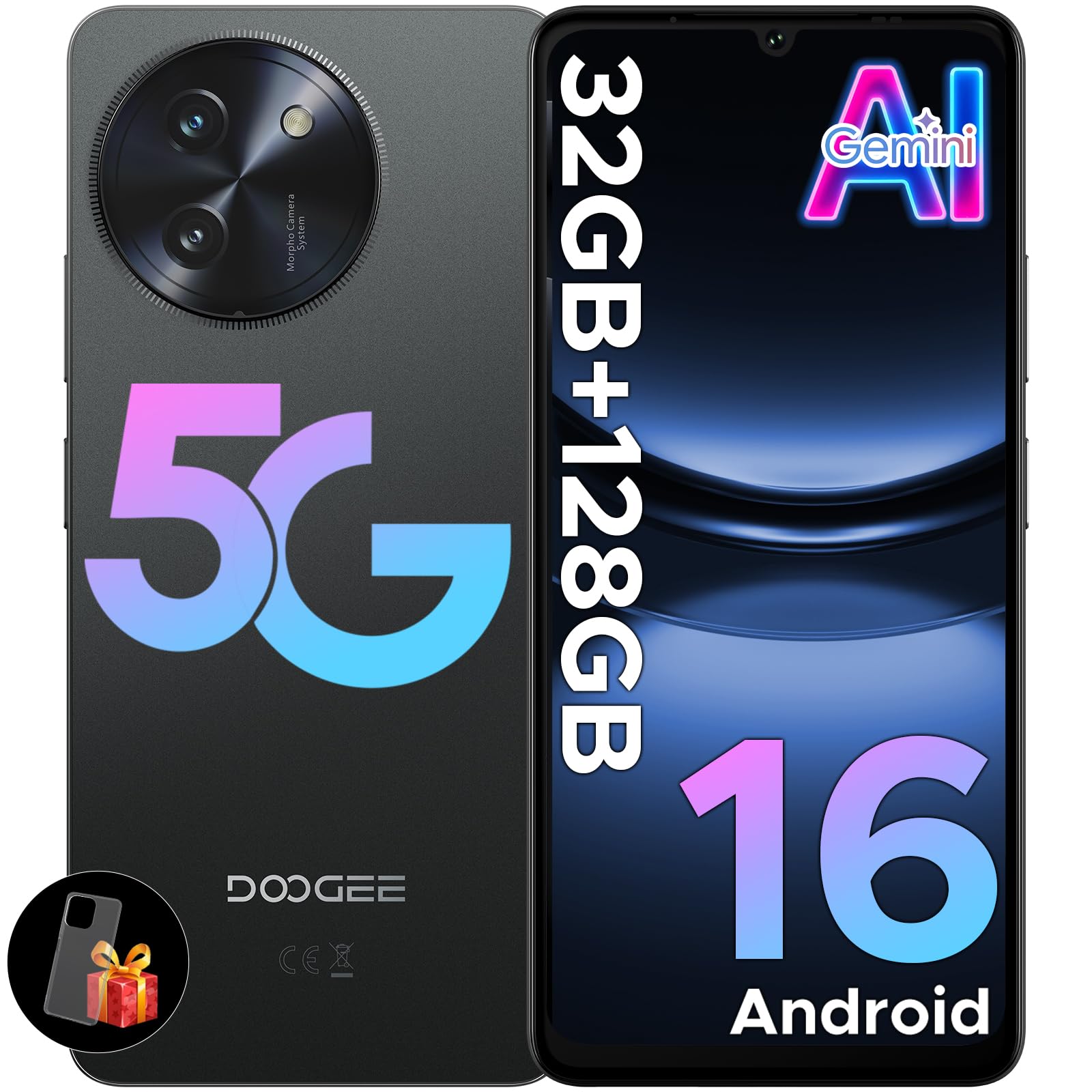 DOOGEE Note59 5G　32GB 120Hz 6.75 SIMフリー Amazon | 【2025年最新 5G Android 16 スマホ 】DOOGEE Note59 5G SIM
