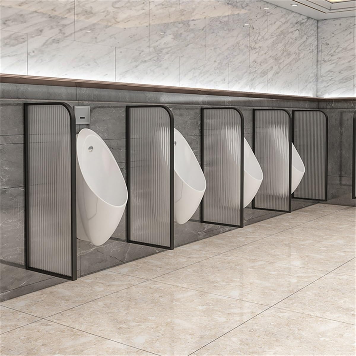 Separador de urinario moderno para la reforma de lavabos públicos y comerciales