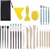 Set of 27 Clay Carving Tools, Pottery Tools, Pottery Tools, Clay Tools, DIY Handmade Carving, Shaping, Spatula, Ceramics, Crafts, Sculpture, Hobby, Tool, Handy, Clay Carving Tool, Silicone Pen and