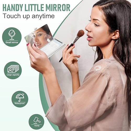 Miniatura 5 de Swooflia Estuche de metal para tarjetas de visita para mujeres y hombres, Difícil ser amable, Estética