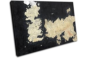 Intriguing Wall Art: Game of Thrones Map Poster for Devoted Fans
