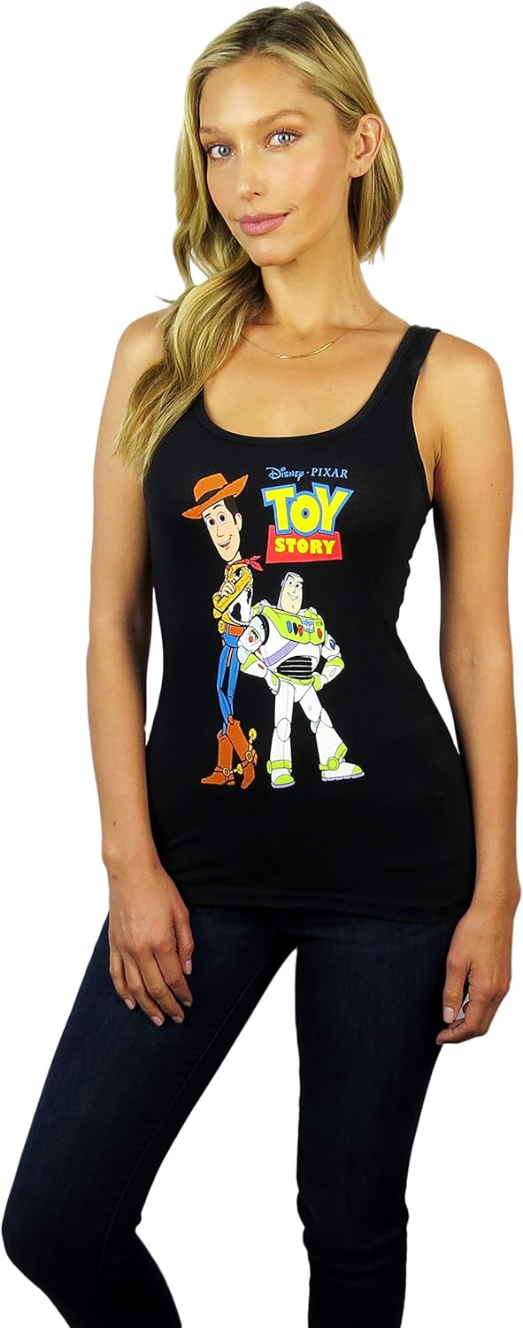 Disney Womens Toy Story Graphic Racerback Tank Top (US, Alpha, Small, Regular, Regular, Black) - Image 3