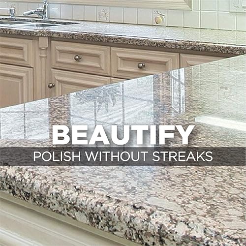 Miniatura 5 de Weiman Limpiador y esmalte de granito 12 onzas líquidas mejora el color natural en piedra de jabón de mármol de cuarzo de granito y más