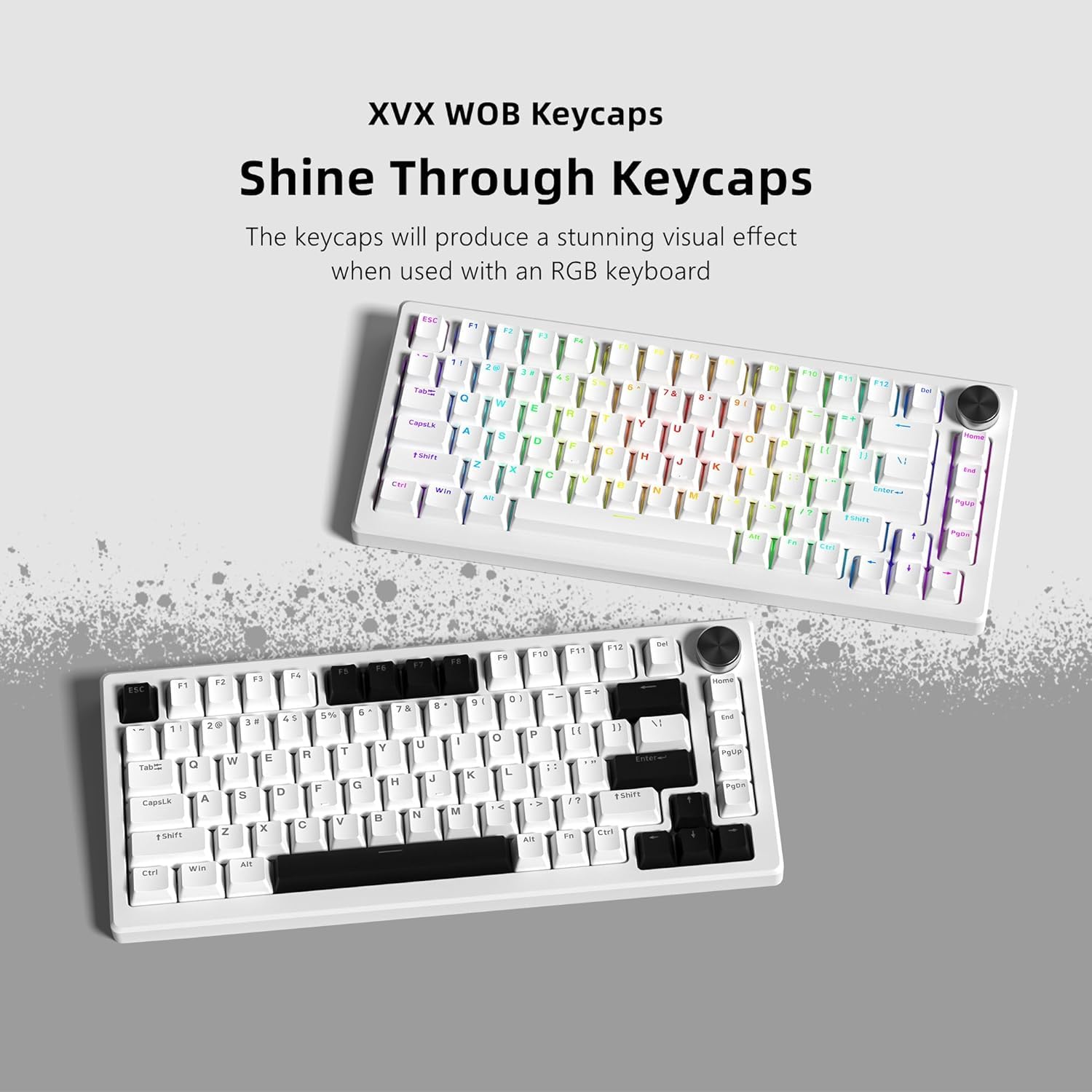 Amazon | XVX キーキャップ 薄型 ロープロファイル PBT キー