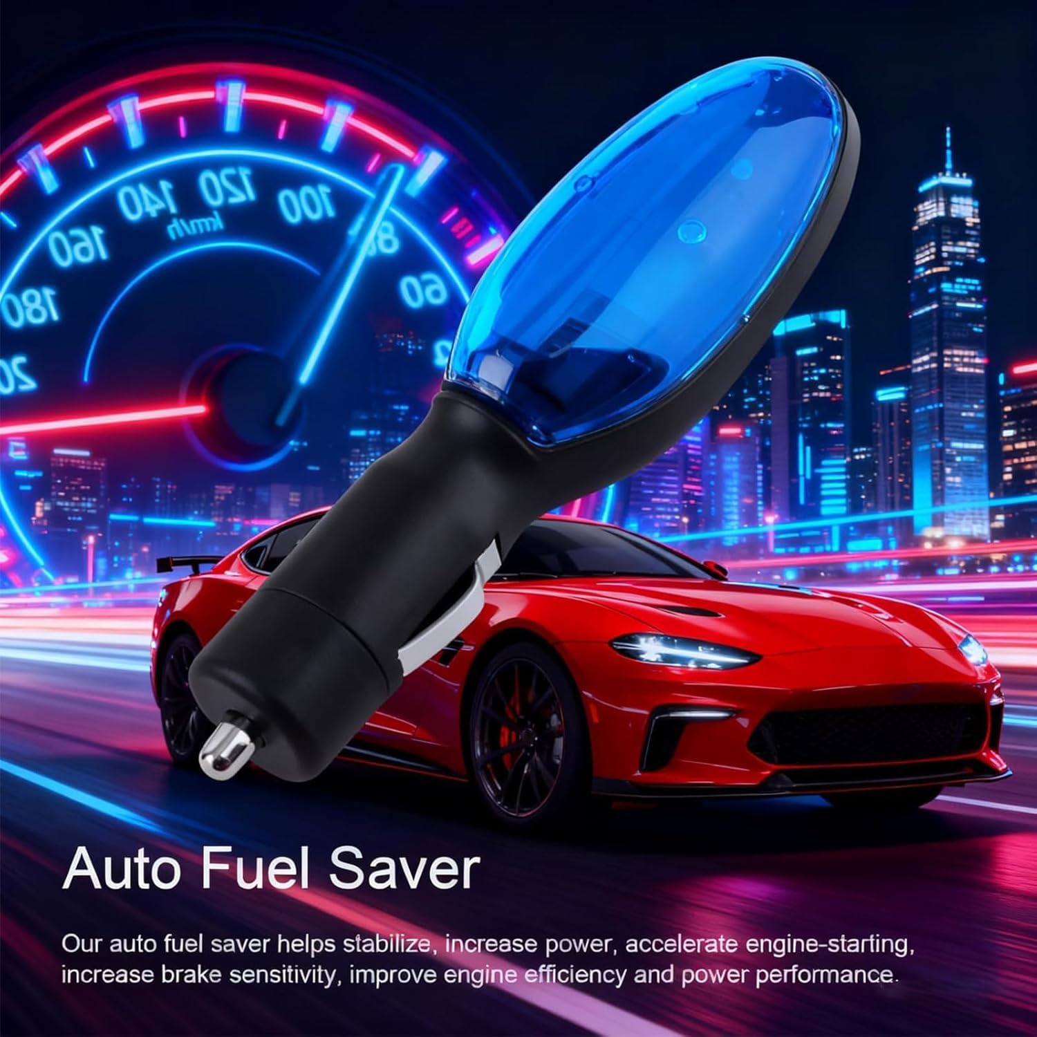 2PCS Save More Fuel Instantly, Fuel Sync Drive Farther, Fuelsync Gas Saver, Car Fuelss Savers, Portable Fuels Savers, Plug and Play Portable Cars Fuels Savers for Car Trucks