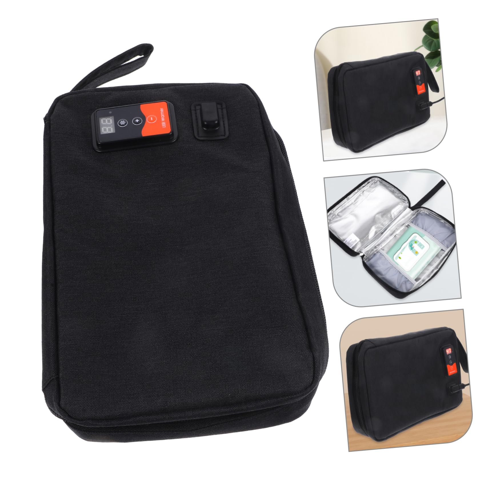 Calentador Negro de Toallitas Húmedas Portátil USB Ñiño