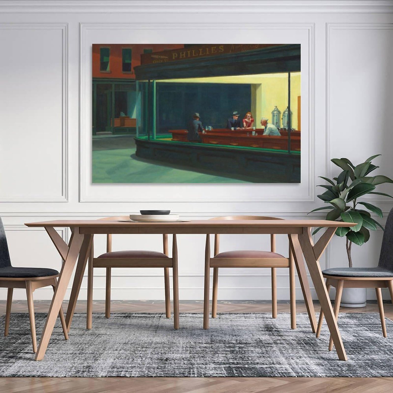 Amazon.co.jp: Edward Hopperエドワードホッパー画家絵画作品（ナイト
