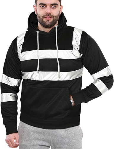 Amazon.com: Sudadera de forro polar de alta visibilidad para hombre, manga  larga : Ropa, Zapatos y Joyería