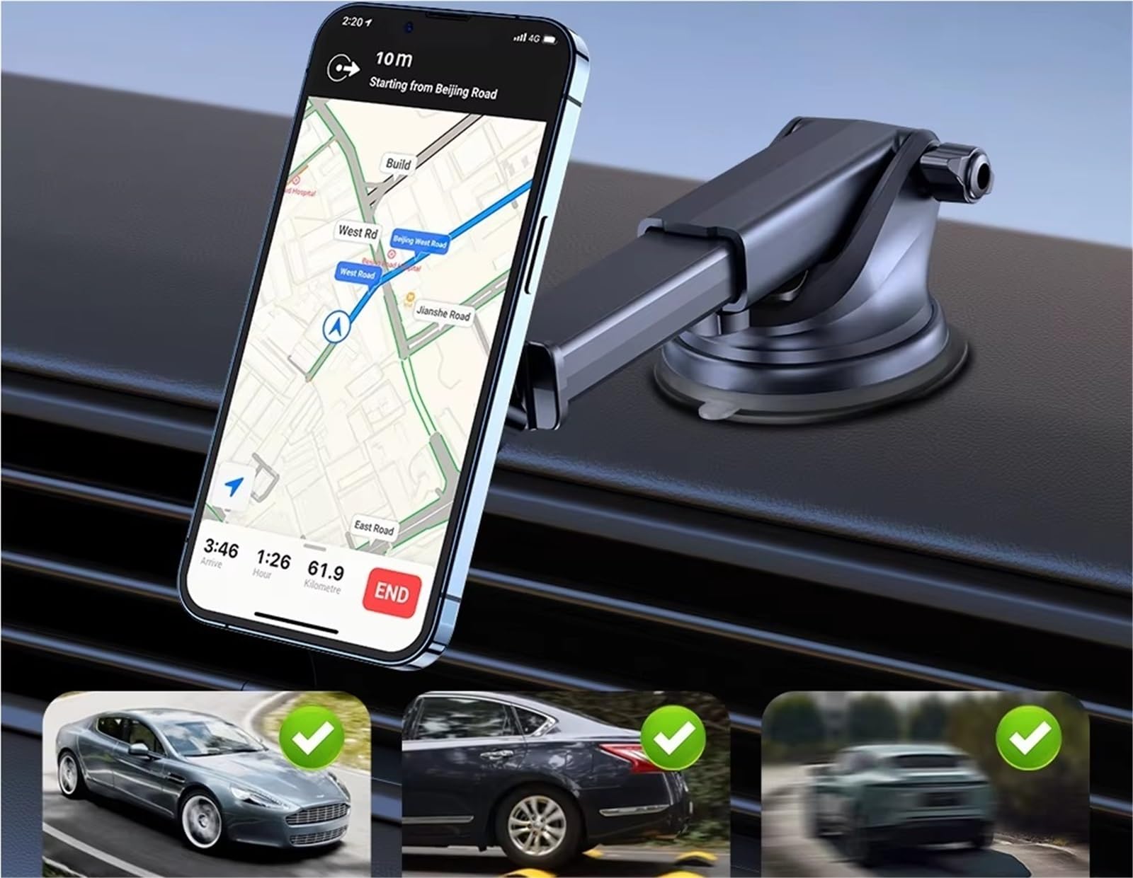 Per Iphone 14 13 12 Universale Magnetico Auto Telefono Supporto Magnetico Smartphone Cellulare Supporto GPS Cellulare In Auto Porta Cellulare Auto