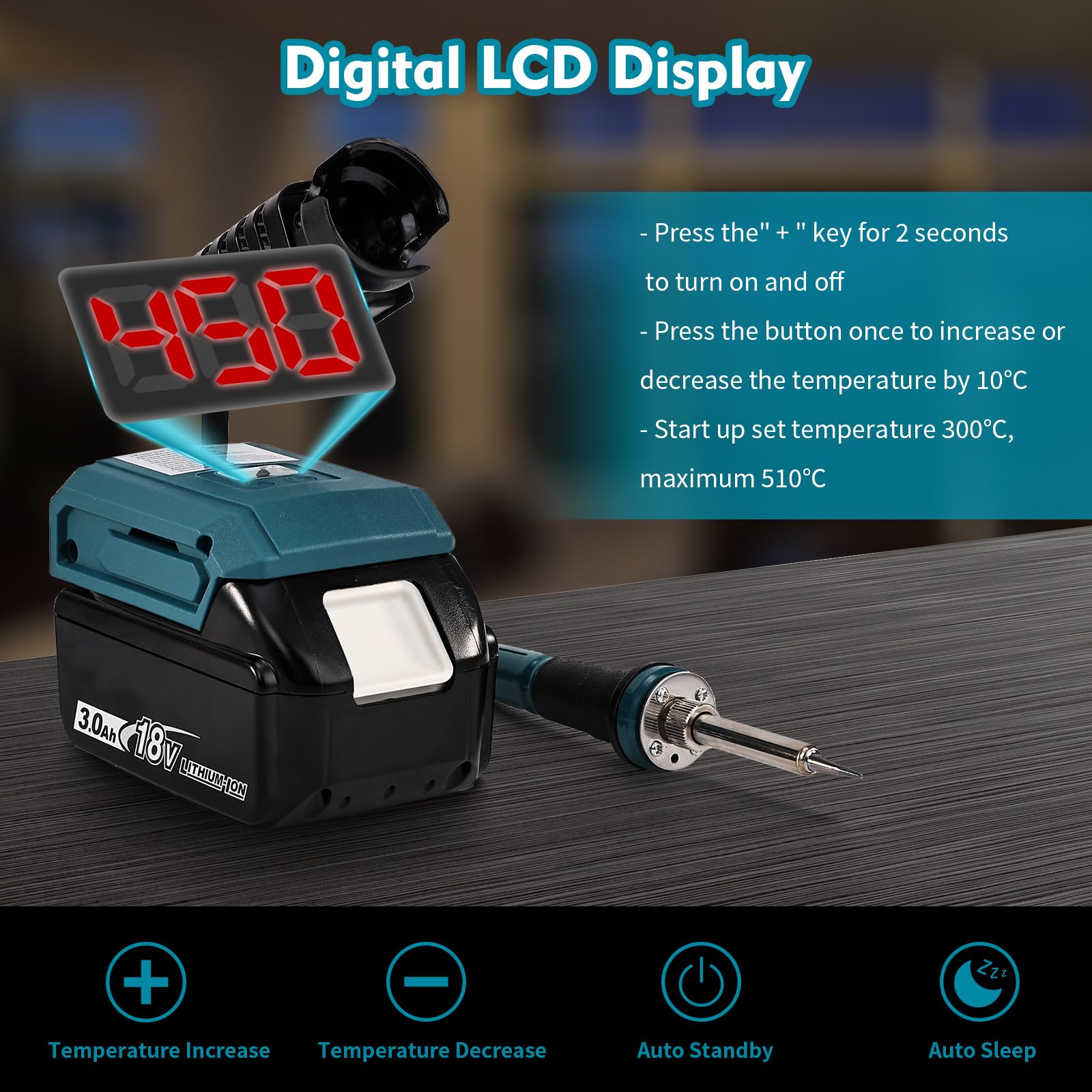 Accu Soldeerbout 60W 18V voor Makita LXT accu's 29.95