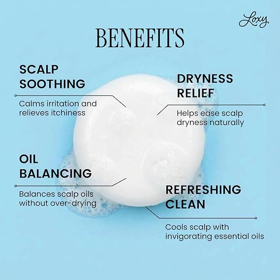 Loxy Soothe Shampoo Bar Soap for Dandruff, Dry, Itchy Scalp - 2.25 oz | Peppermint, Lime Oil , Tea Tree Oil, Paraben and Silicone Free, Vegan & Cruelty Free, Zero Waste, Made in USA