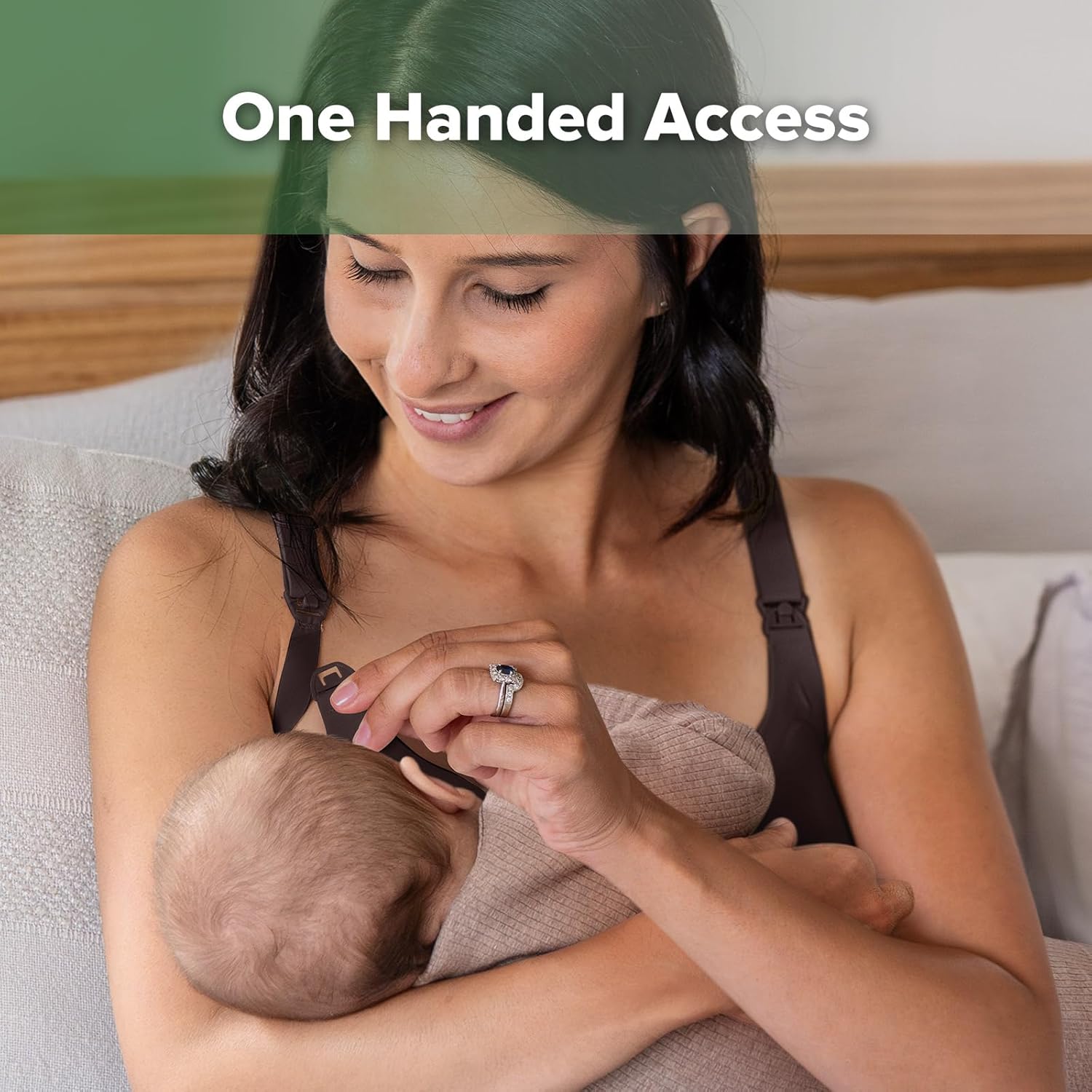 haakaa Nursing Bras for Breastfeeding, Ultra-Comfort Seamless Maternity Bra with Jelly-Strip Support - Image 5