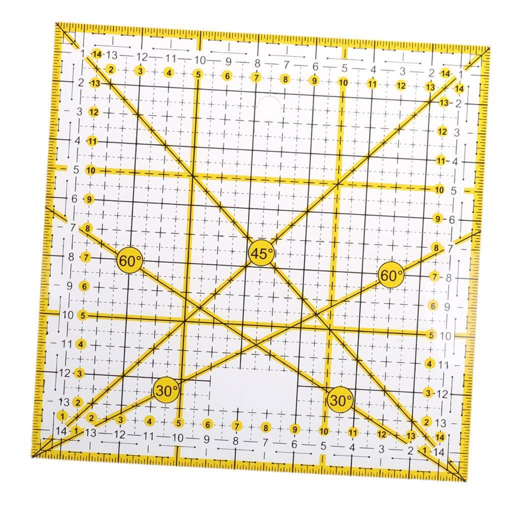 Pixzcsa Multifunctional Acrylic Quilt Ruler Designed For Crafts With