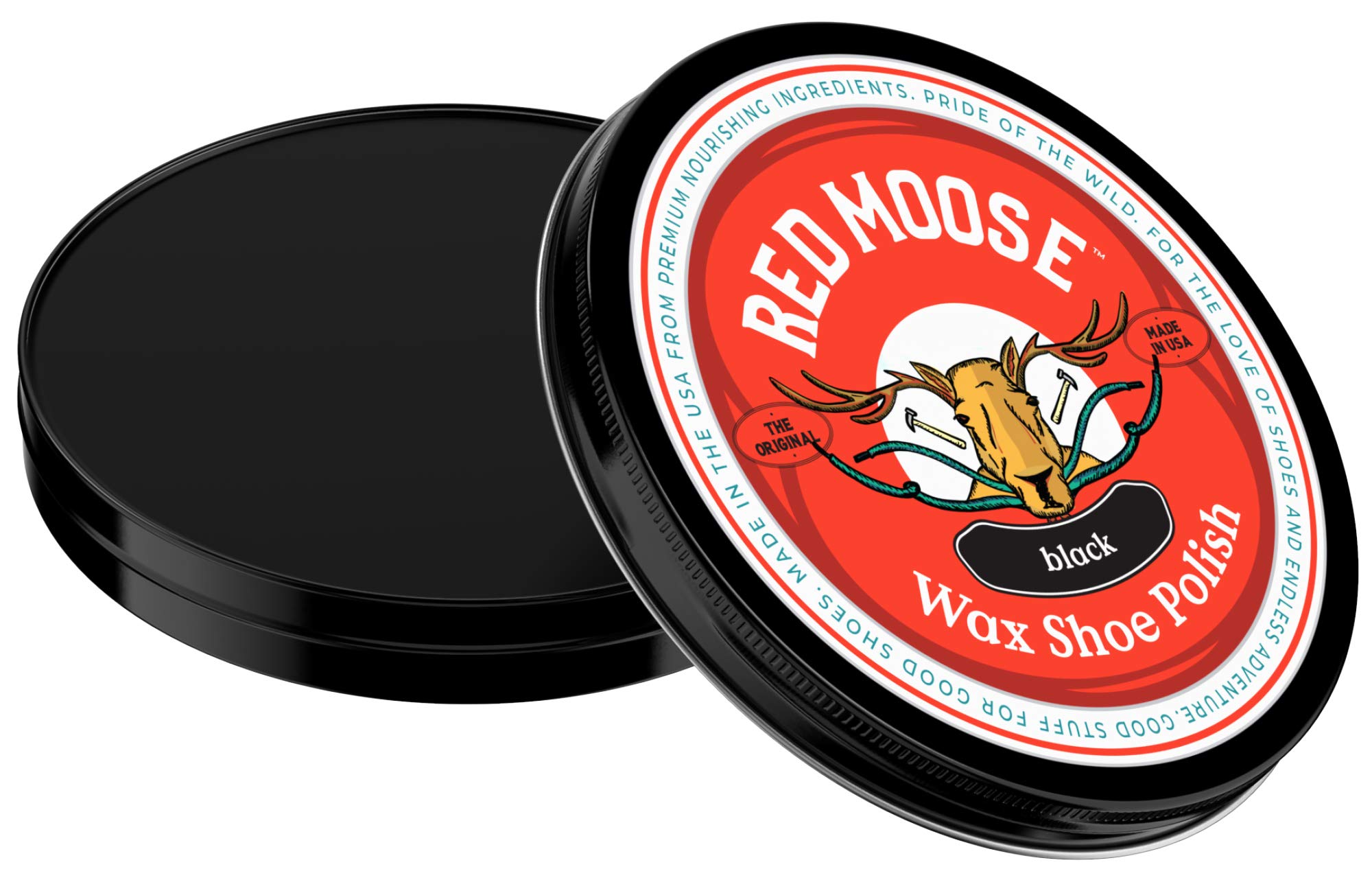 RED MOOSE Premium Wax Shoe Polish - Shine and Protect Leather Shoes and Boots