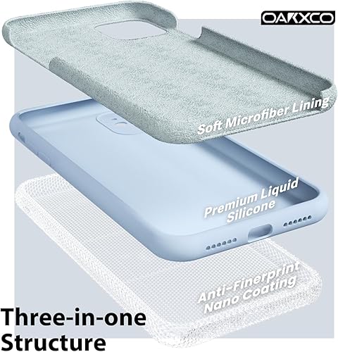 Miniatura 5 de oakxco Funda para iPhone 11 de Silicona Líquida, Delgada y Fina de Goma Suave TPU Lisa y Suave Cubierta de Gel para Mujeres y Niñas Estética, Mate