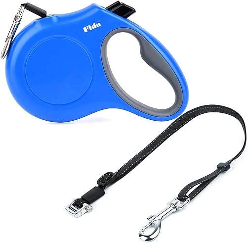 Fida Correa retráctil para perro y accesorios de correa doble para perro para caminar, juego de 2 dos perros, diseño de rodillo patentado, sin