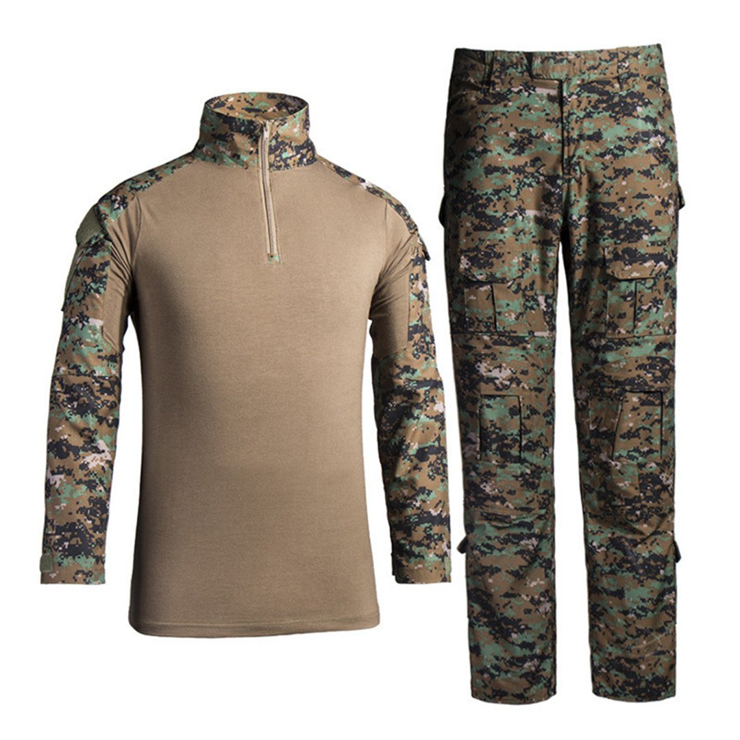 Men's Military Tactical Shirt and Pants Airsoft Paintball Hunting Combat Uniform Army Camo