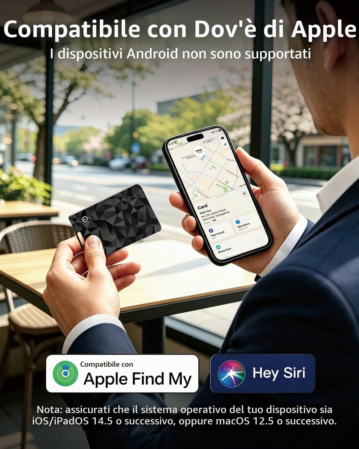 Rohobuo Air Tracker Card Tag — immagine 2 di 11