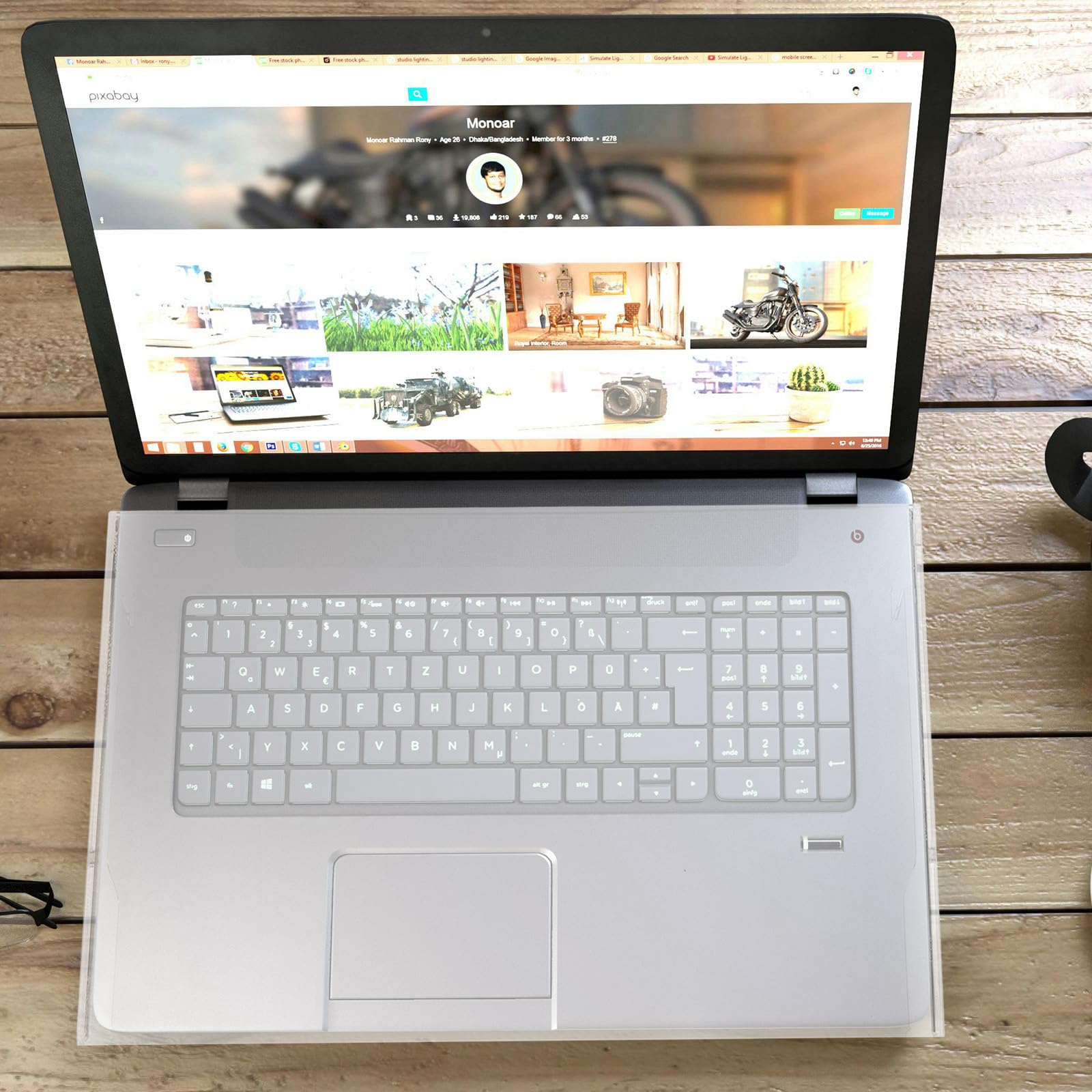 Copertura per Tastiera Trasparente in Acrilico Ultra Sottile Fissaggio Sicuro per Laptop da 17,3 Pollici, Protezione Pratica per Uso Quotidiano