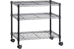 Honey-Can-Do 3-Tier Media Cart CRT-09693 Black: A Practical Organization Solution